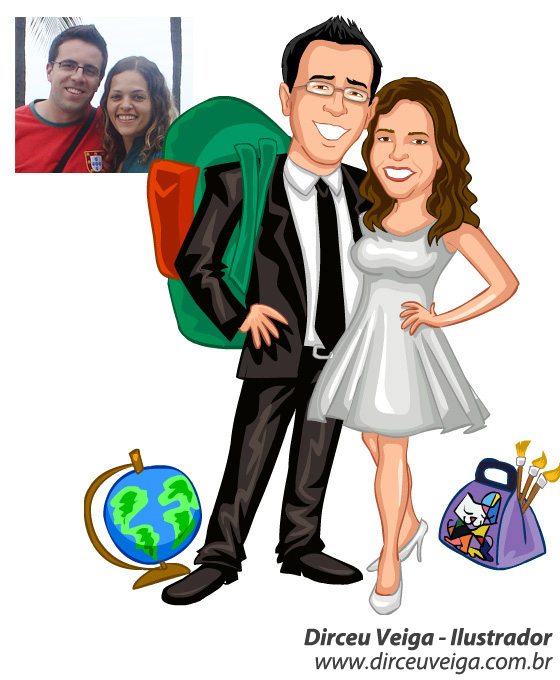 Caricaturas de Noivos