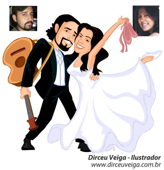 Caricaturas de Noivos
