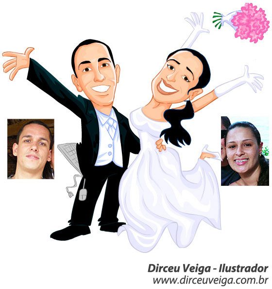 Caricaturas de Noivos