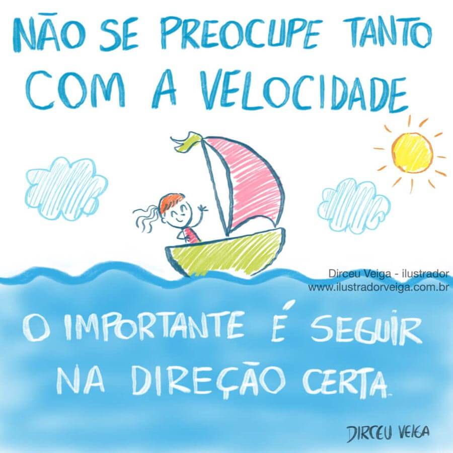Ilustração com Frase