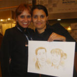 Caricaturas com Café ao Vivo