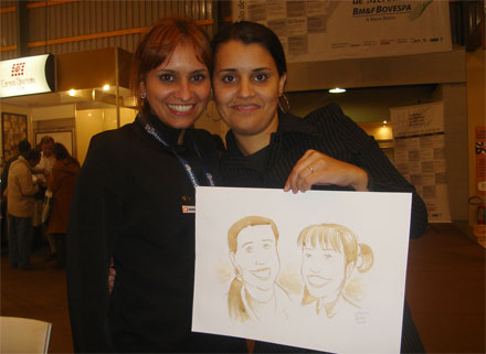 Caricaturas com Café ao Vivo