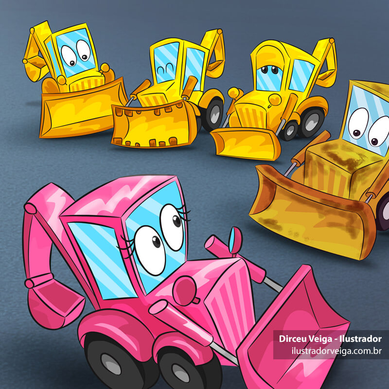 ilustração para Livro Infantil Colorida