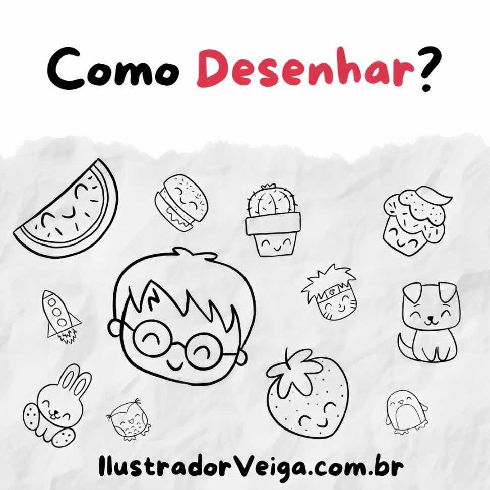 Como Desenhar um Urso Panda - Desenhos para Desenhar - Dirceu Veiga