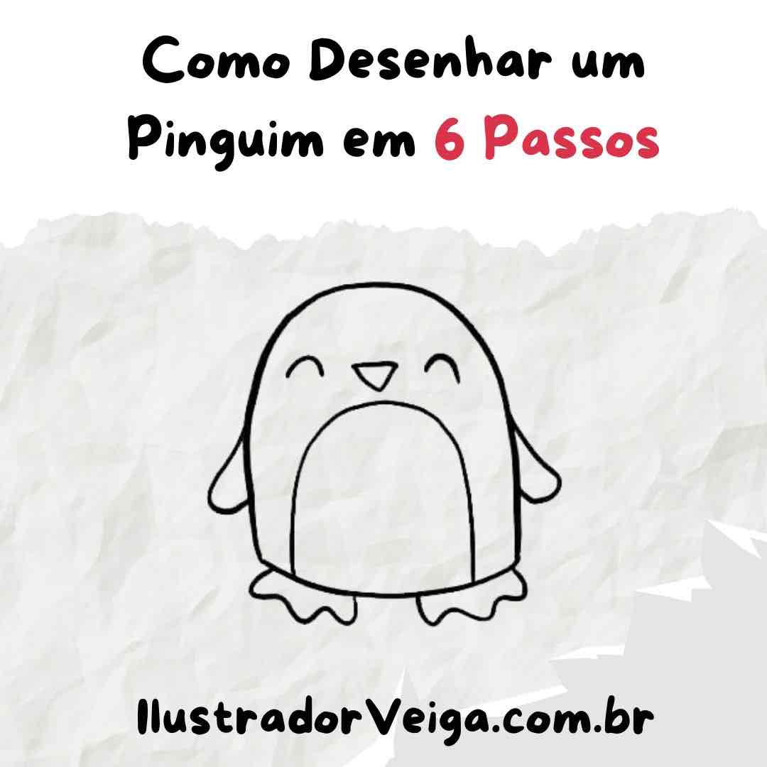 Como Desenhar um Pinguim - Desenhos para Desenhar