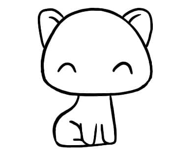 como desenhar um gatinho fácil - desenhos para desenhar