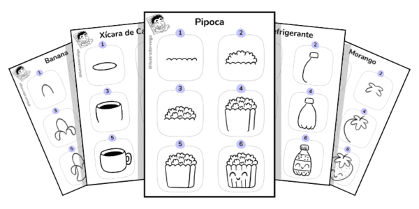 Ebook: Como Desenhar Fácil para Crianças - Comidinhas