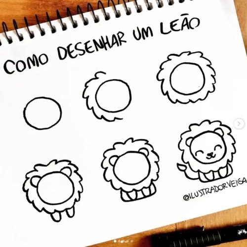 Desenho de Leão para Desenhar