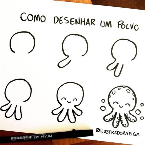 Desenho de Polvo para Desenhar