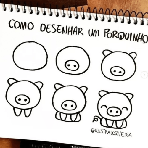 Desenho de Porquinho para Desenhar